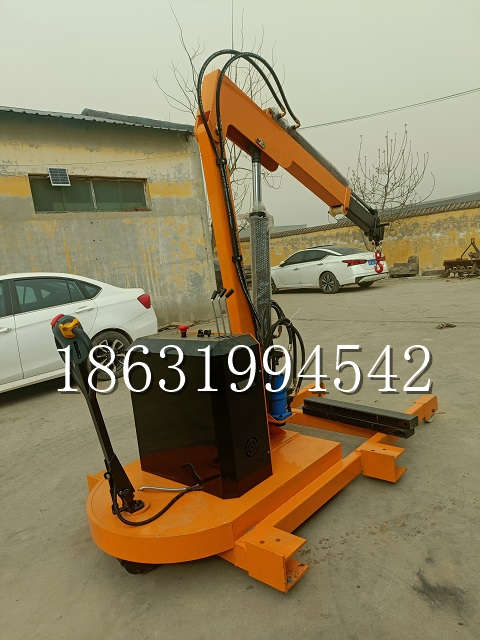 桥西区自卸车厢随车吊 自制轮式四不像起重机 四驱平板吊 5吨 贵盛